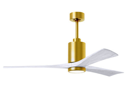 Patricia-3 60'' Ceiling Fan in Brushed Brass (101|PA3-BRBR-MWH-60)
