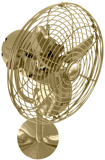 Michelle Parede 19'' Wall Fan in Polished Brass (101|MP-PB-MTL)