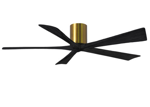 Irene-5H 60'' Ceiling Fan in Brushed Brass (101|IR5H-BRBR-BK-60)