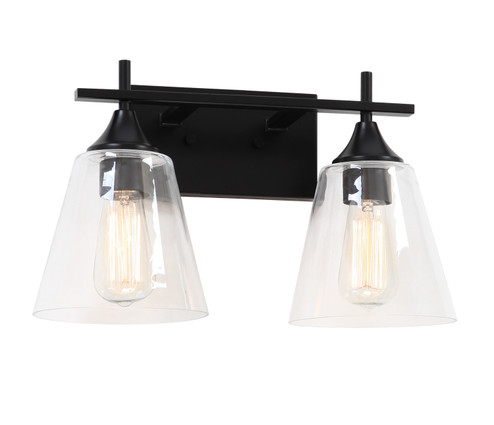 Hollis Two Light Wall Sconce in Black (423|S09802BK)