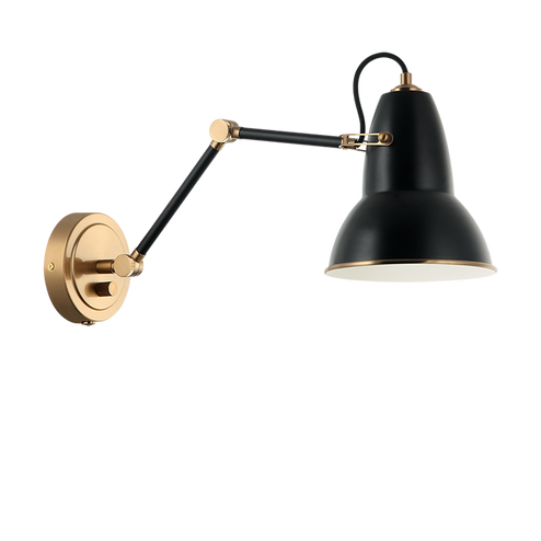 Buzz One Light Wall Sconce in Black (423|S08421AGBK)