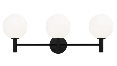 Cosmo Three Light Wall Sconce in Black (423|S06003BKOP)