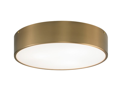 Snare Three Light Flush Mount in Aged Gold Brass (423|M12703AG)