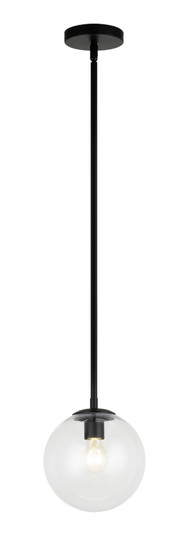 Novo One Light Chandelier in Black (423|C81711BKCL)
