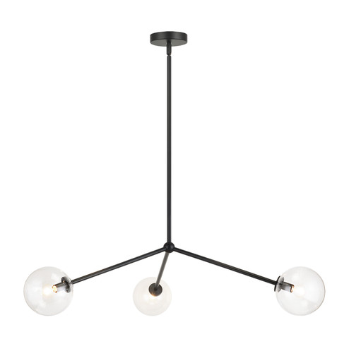 Novo Three Light Pendant in Black (423|C81703BKCL)