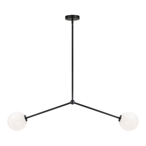 Novo Two Light Pendant in Black (423|C81702BKOP)