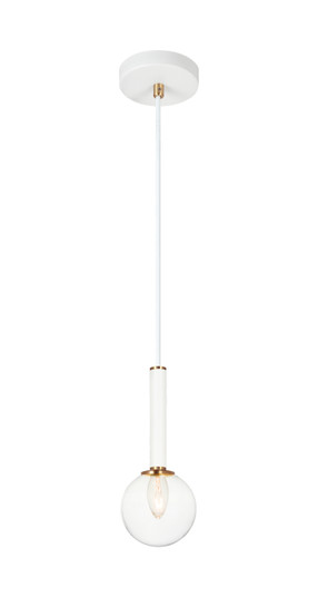 Stellar One Light Pendant in Aged Gold Brass (423|C75301AGCL)