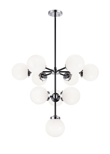 Maru Ten Light Chandelier in Chrome (423|C72310CHOP)