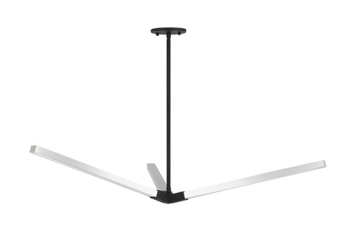 Asterisk LED Pendant in Matte Black + Chrome (423|C66812MBCH)