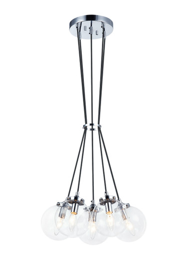 The Bougie Five Light Chandelier in Chrome (423|C63005CHCL)