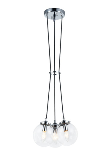 The Bougie Three Light Pendant in Chrome (423|C63003CHCL)