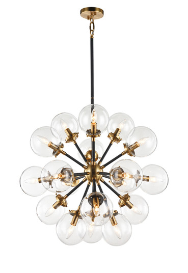 Soleil 18 Light Chandelier in Aged Gold Brass (423|C62818AGCL)