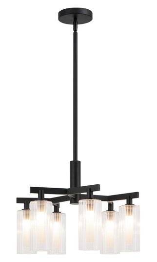 KRISTOF Six Light Chandelier in Black (423|C60806BK)