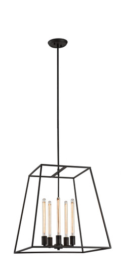 Candor Five Light Chandelier in Rusty Black (423|C57005RB)