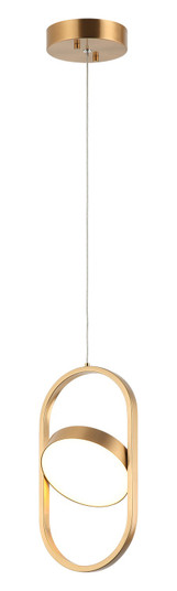 Kennedy LED Pendant in Aged Gold Brass (423|C32301AG)