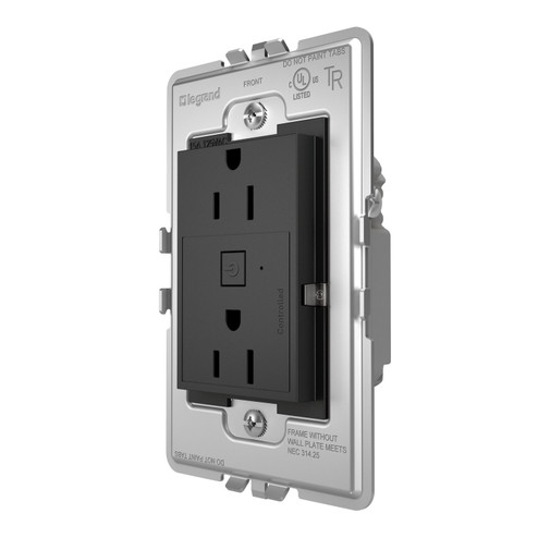 Adorne Plus-Sized 15A Outlet in Graphite (246|WNAR153G1)