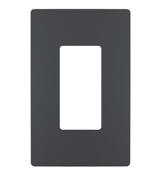 radiant One-Gang Screwless Wall Plate in Graphite (246|RWP26GCC6)