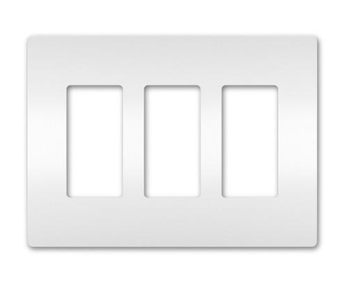 radiant Three-Gang Screwless Wall Plate in White (246|RWP263W)