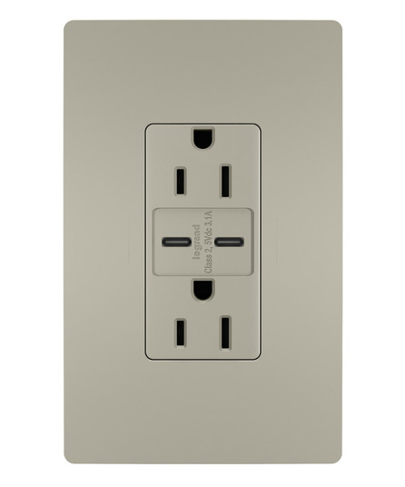 radiant 3.1 C-C USB+15A DUP REC NI VPK in Nickel (246|R26USBCCNICCV4)