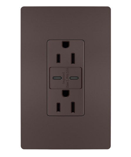 radiant 3.1 C-C USB+15A DUP REC DB VPK in Dark Bronze (246|R26USBCCDBCCV4)