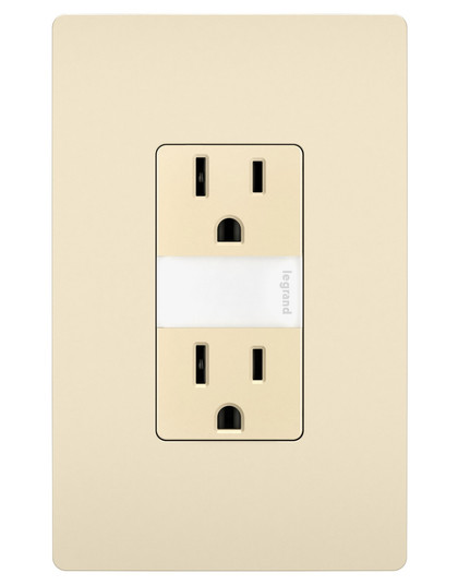 radiant 15A Tamper-Resistant Outlet with Night Light in Light Almond (246|NTL885TRLACC6)