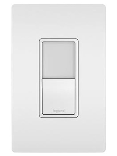 radiant Single Pole/3-Way Switch with Night Light in White (246|NTL873WCC6)