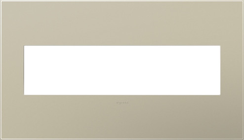 adorne Four-Gang Screwless Wall Plate in Titanium (246|AWP4GTM4)