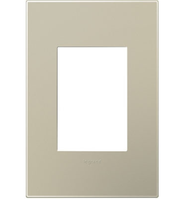 adorne One-Gang-Plus Screwless Wall Plate in Titanium (246|AWP1G3TM4)