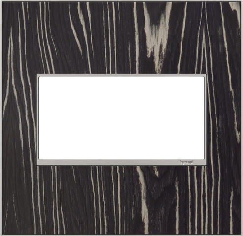 adorne Two-Gang Screwless Wall Plate in Macassar (246|AWM2GMA4)