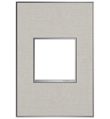 adorne One-Gang Screwless Wall Plate in True Linen (246|AWM1G2TL4)