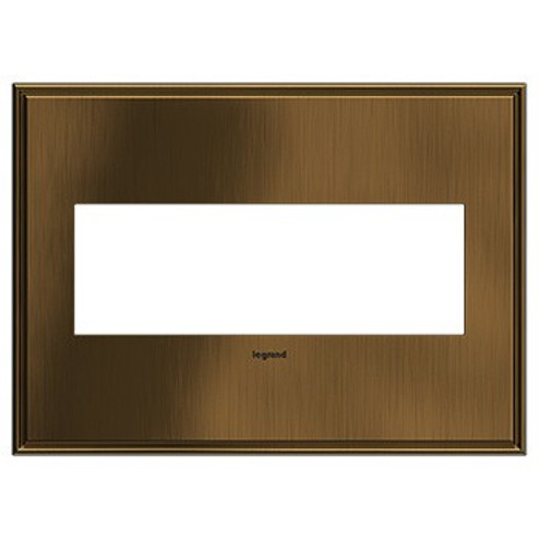 Adorne Three-Gang Screwless Wall Plate in Coffee (246|AWC3GCOF4)