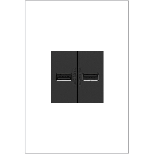 Adorne Usb Outlet, Half-Size in Graphite (246|ARUSBG4)