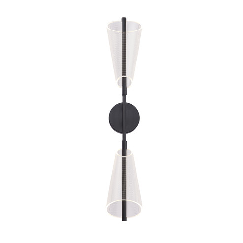 Mulberry LED Wall Sconce in Black/Light Guide (347|WS62629-BK/LG)