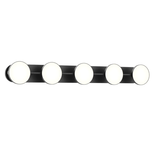 Novel LED Bathroom Fixture in Black (347|VL72237-BK)