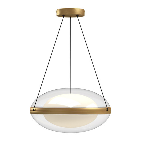 Virgo LED Pendant in Brushed Gold/Opal Glass (347|PD76316-BG/OP)