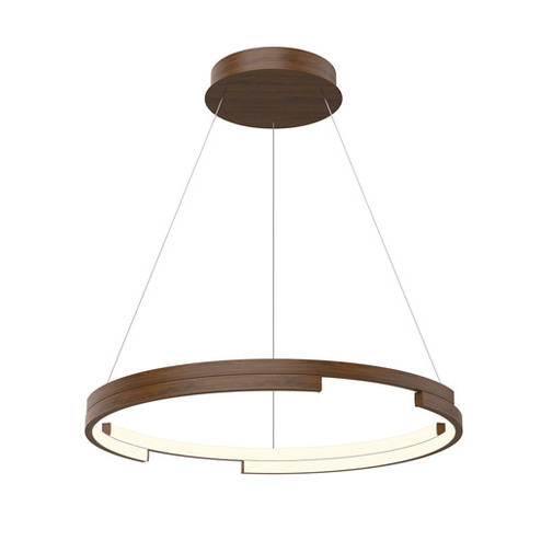Anello Minor LED Pendant in Walnut (347|PD52724-WT)