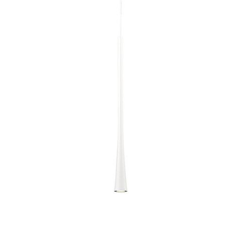 Taper LED Pendant in White (347|PD15816-WH)