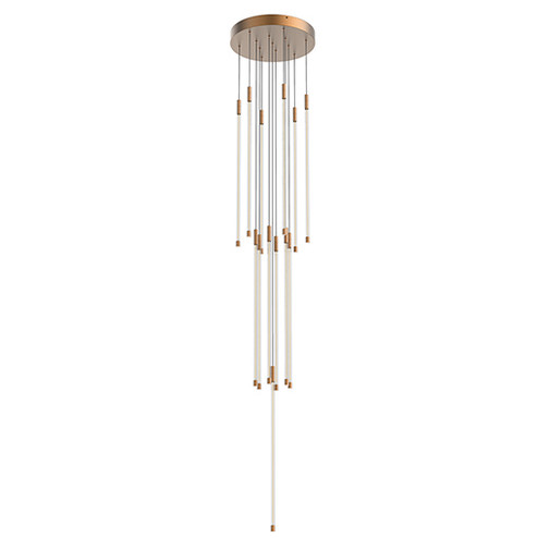 Motif LED Pendant in Brushed Gold (347|MP75127-BG)