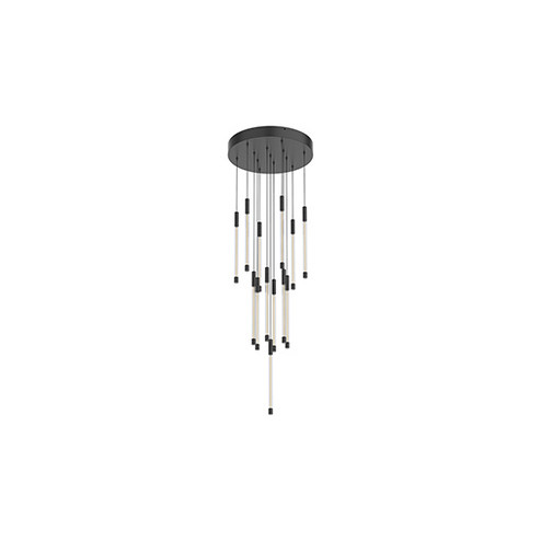 Motif LED Pendant in Black (347|MP75113-BK)