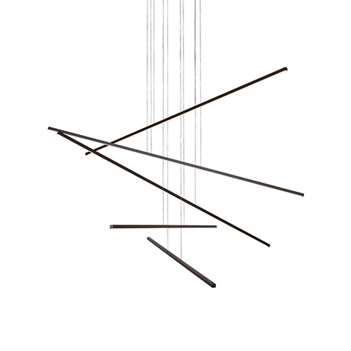 Vega Minor LED Pendant in Black (347|MP18205-BK)