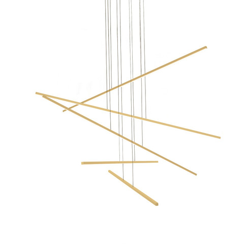 Vega Minor LED Pendant in Brushed Gold (347|MP18205-BG)