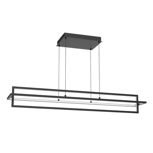 Mondrian LED Island Pendant in Black (347|LP16248-BK)