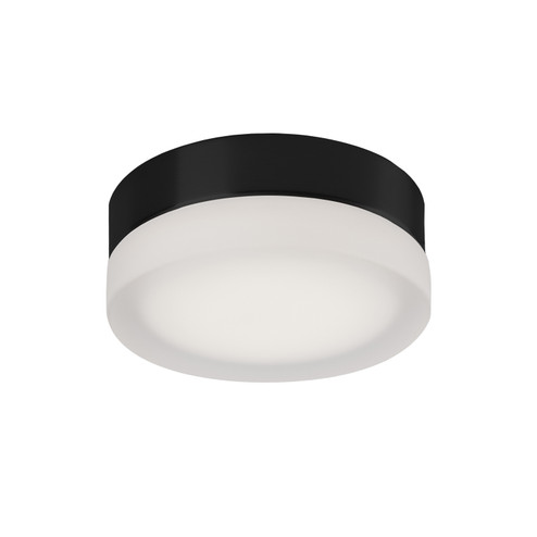 Bedford LED Flush Mount in Black/Frosted (347|FM3506-BK)