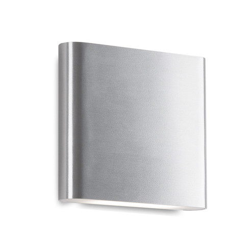 Slate LED Outdoor Wall Lantern in Brushed Nickel (347|AT68006-BN)