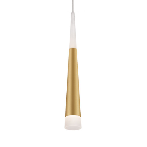 Ultra LED Pendant in Brushed Gold (347|402501BG-LED)