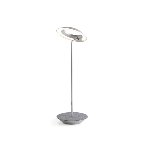 Royyo LED Desk Lamp in Silver, Oxford Felt (240|RYO-SW-SIL-OXF-DSK)