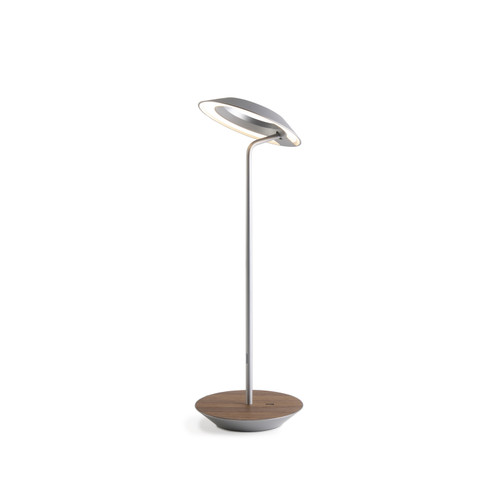 Royyo LED Desk Lamp in Silver, Oiled Walnut (240|RYO-SW-SIL-OWT-DSK)