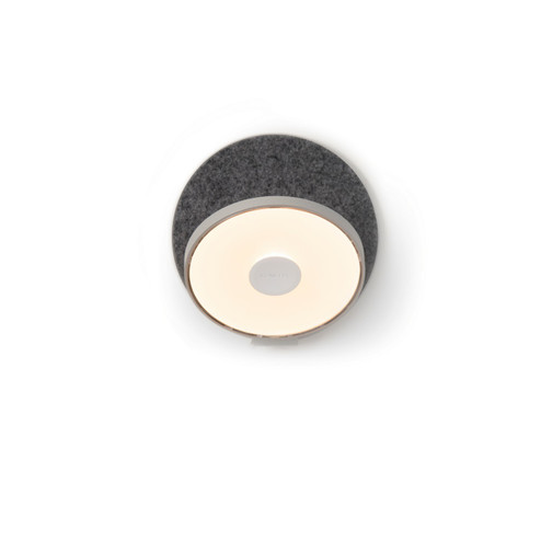 Gravy LED Wall Sconce in Silver, Oxford Felt (240|GRW-S-SIL-OXF-HW)