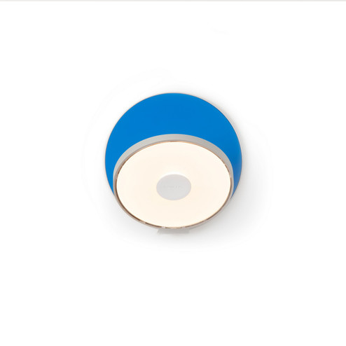 Gravy LED Wall Sconce in Silver, Matte Blue (240|GRW-S-SIL-MBL-HW)