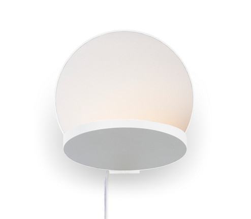 Gravy LED Wall Sconce in Matte White, Silver (240|GRW-S-MWT-SIL-PI)
